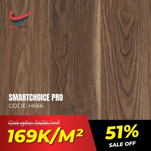 Sàn Gỗ Cốt Xanh Smartchoice PRO 8mm H666